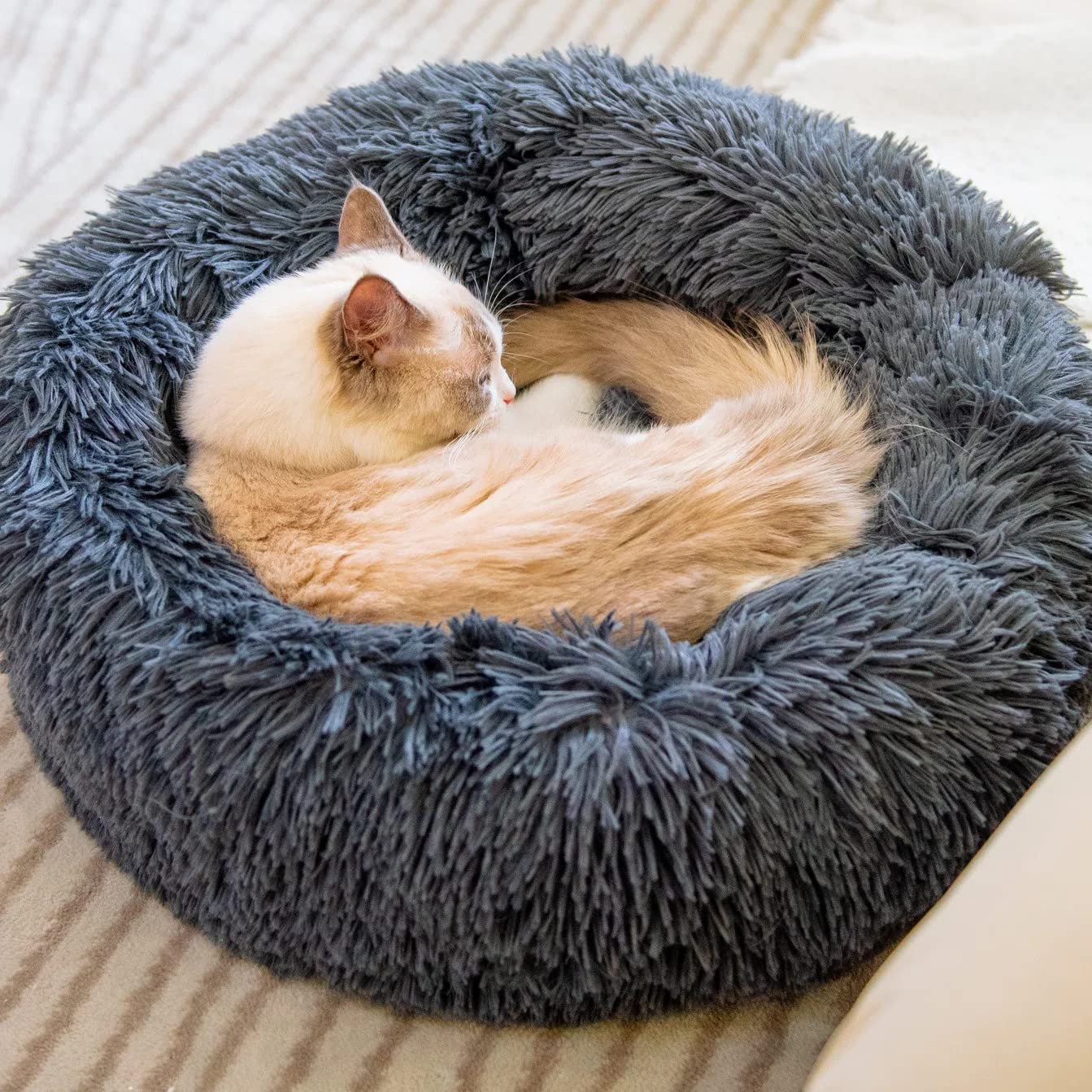 Foto 4 pulgar | Cama Para Gatos Kitty City, Lavable, Antiansiedad, Piel Sintética, Gris Oscuro - Venta Internacional.