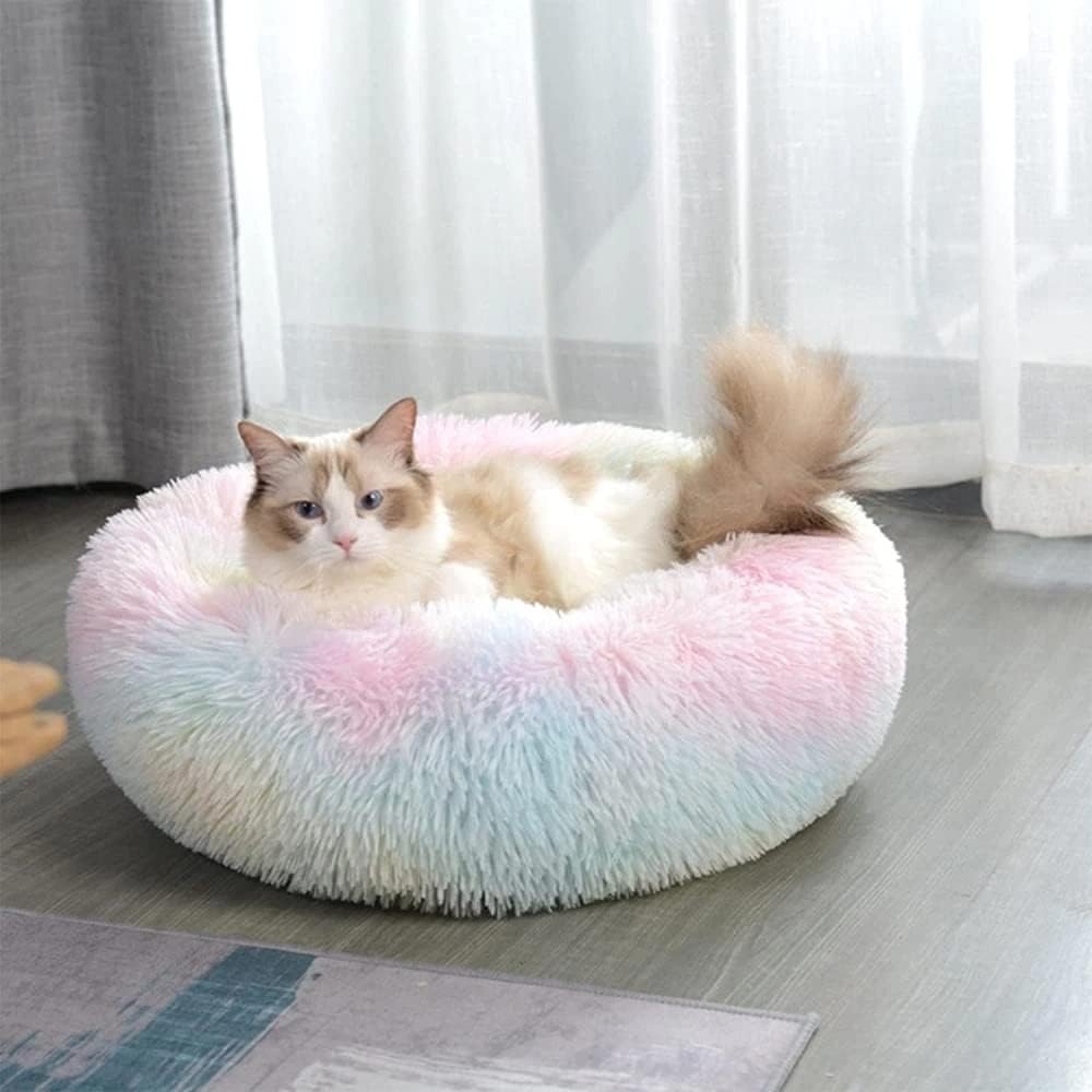Foto 5 pulgar | Cama Redonda Para Mascotas, Lavable, Para Gatos De Interior Y Perros Pequeños - Venta Internacional.