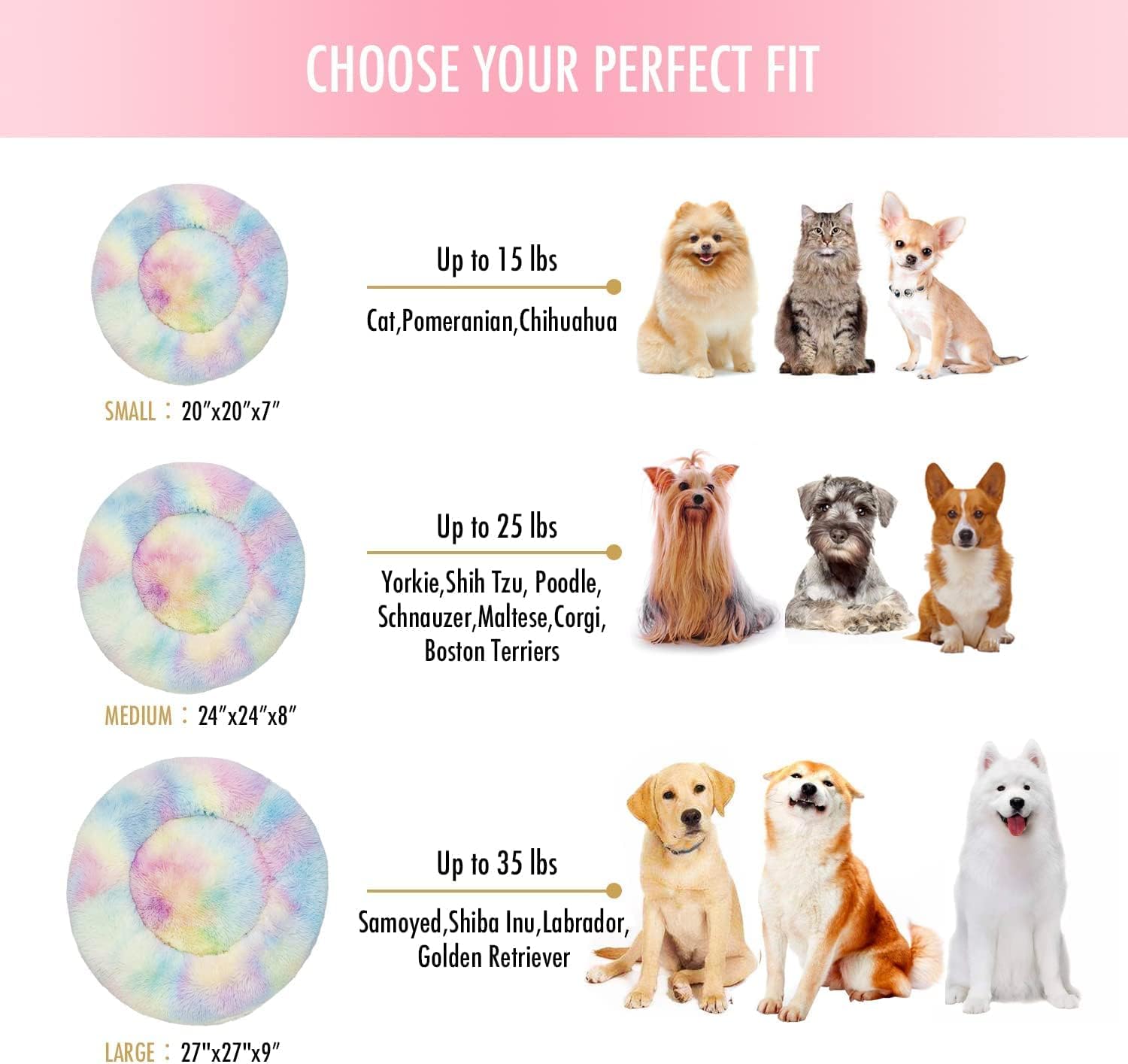 Foto 7 pulgar | Cama Redonda Para Mascotas, Lavable, Para Gatos De Interior Y Perros Pequeños - Venta Internacional.
