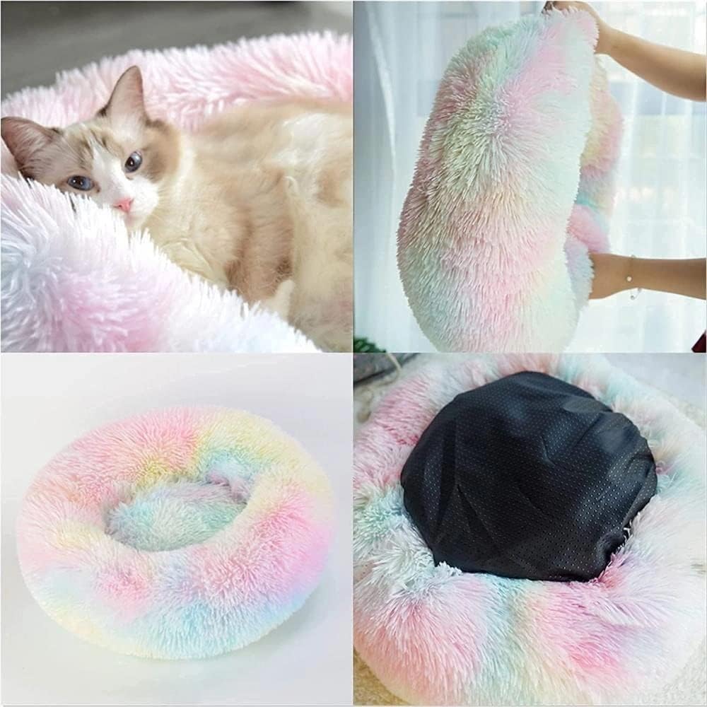 Foto 8 pulgar | Cama Redonda Para Mascotas, Lavable, Para Gatos De Interior Y Perros Pequeños - Venta Internacional.