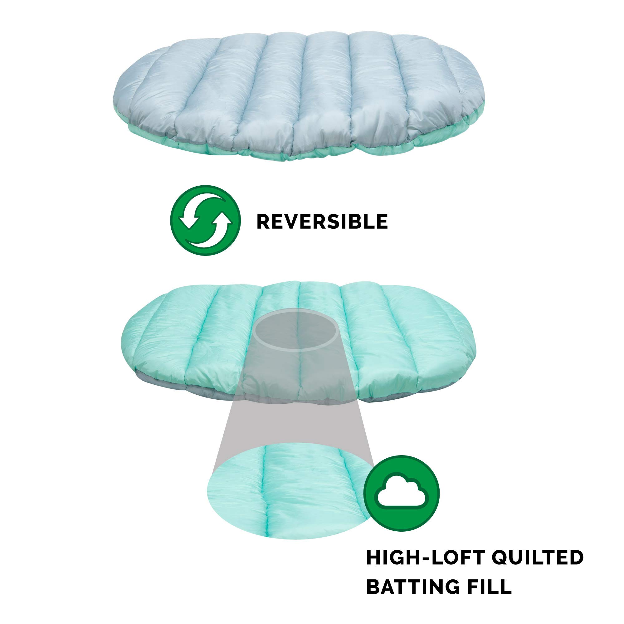 Foto 8 pulgar | Cama Para Perros Furhaven Trail Pup Para Viajes Al Aire Libre, Color Aguamarina Y Gris, Grande - Venta Internacional.