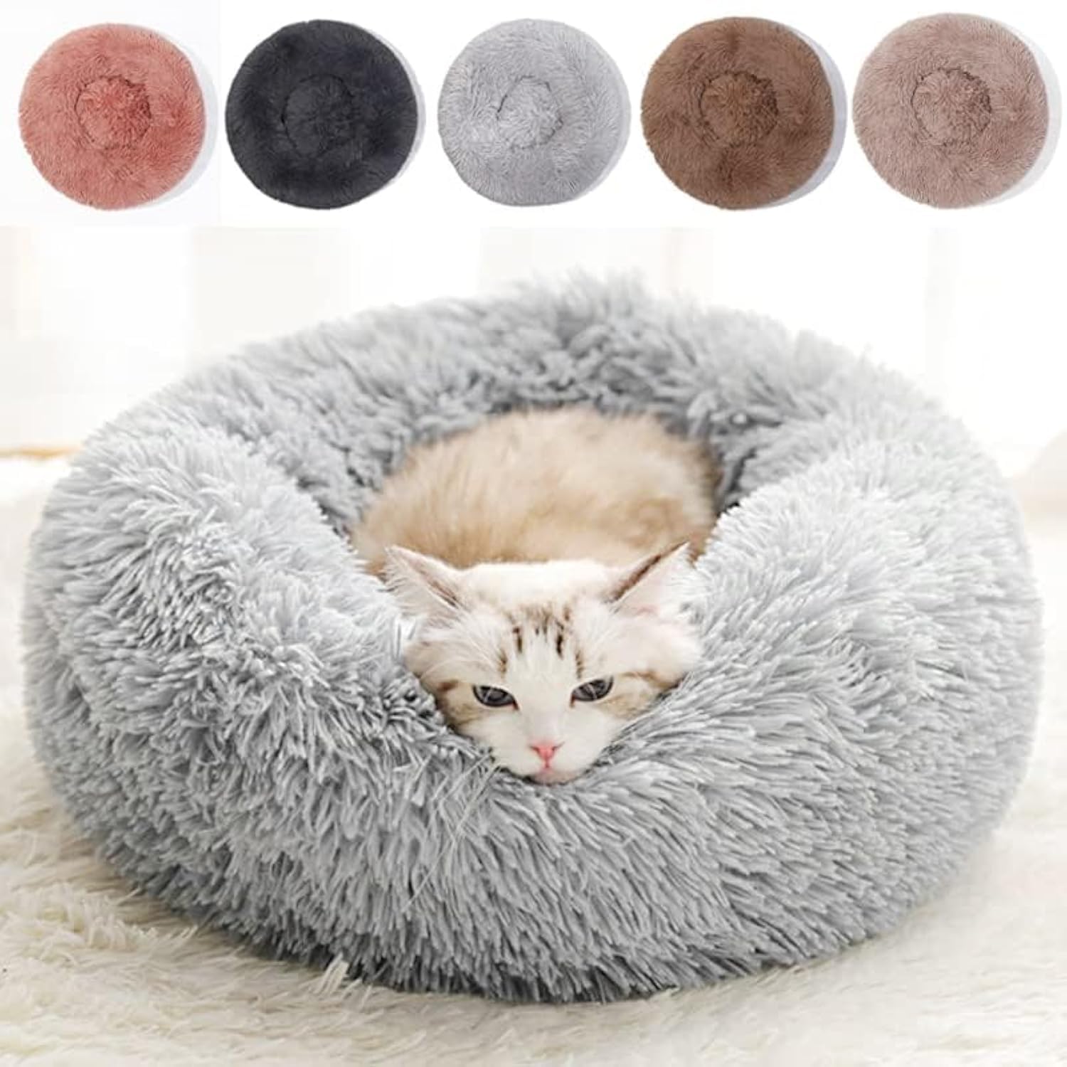 Cama Para Gatos Lavable Para Gatos De Interior Y Perros Pequeños (gris Claro) - Venta Internacional.