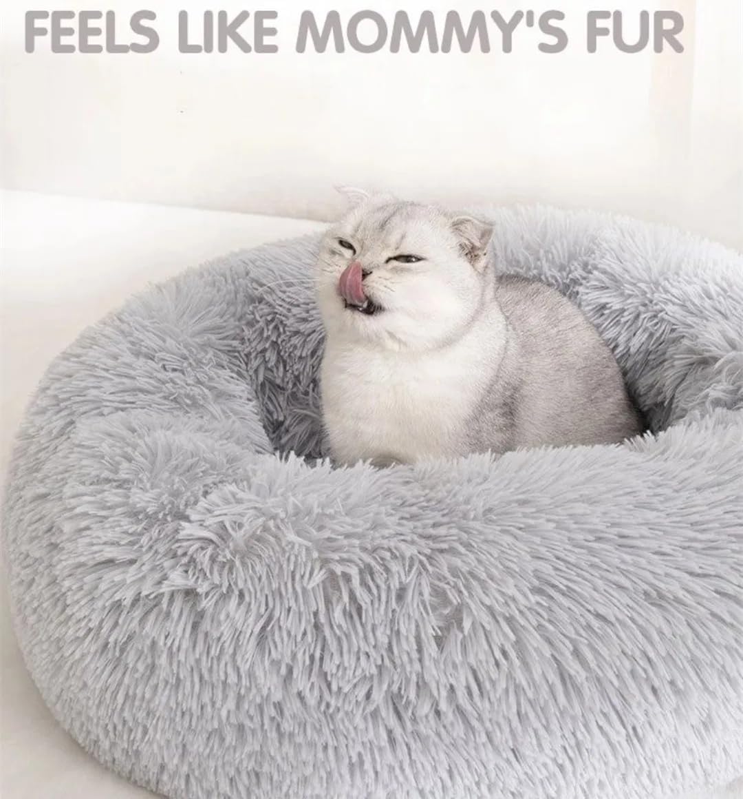 Foto 4 pulgar | Cama Para Gatos Lavable Para Gatos De Interior Y Perros Pequeños (gris Claro) - Venta Internacional.