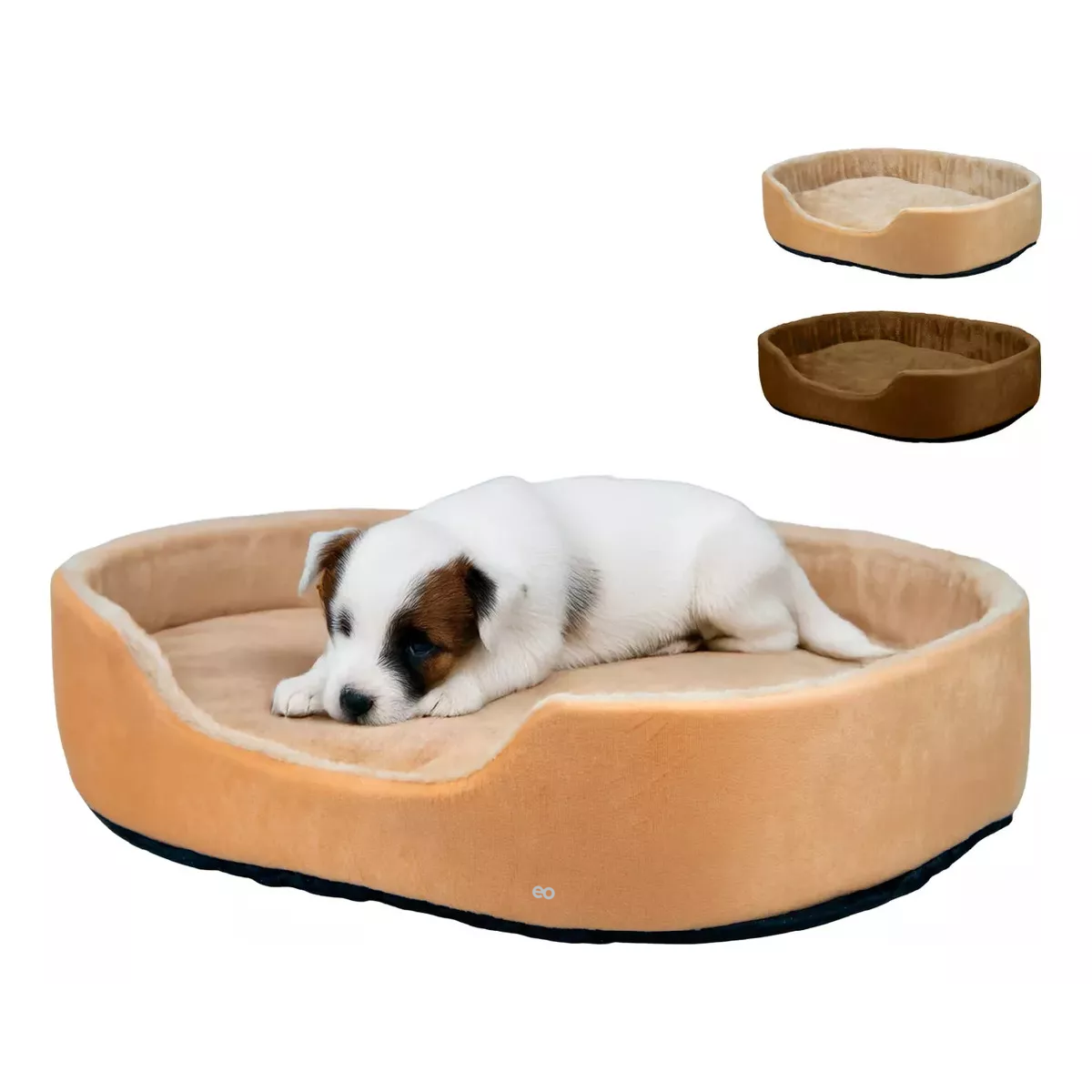 Cama Para Perro Mediana Afelpada Eo Safe Imports Esi-18720 Beige