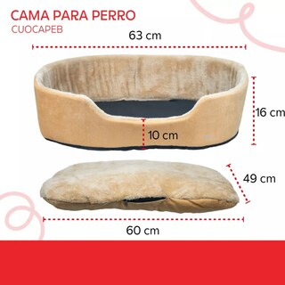 Foto 2 | Cama Para Perro Mediana Afelpada Eo Safe Imports Esi-18720 Beige