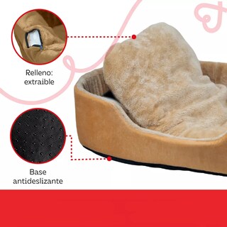 Foto 3 | Cama Para Perro Mediana Afelpada Eo Safe Imports Esi-18720 Beige