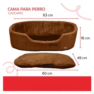 Foto 2 | Cama Para Perro Mediana Eo Safe Imports Esi-18721 Cafe