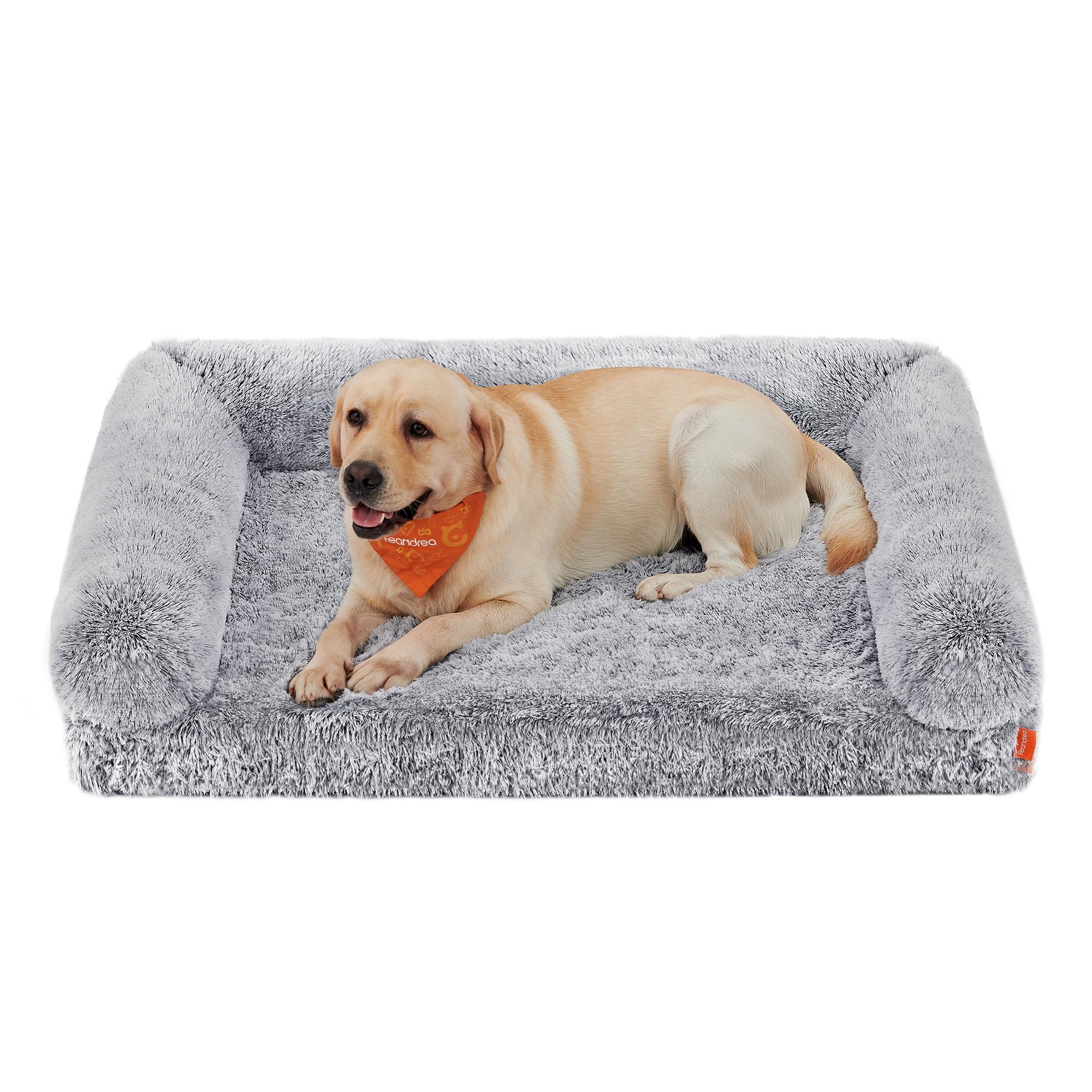 Foto 2 pulgar | Cama Feandrea Para Perros Grandes, 122x85x24 Cm, Funda Lavable Y Extraíble, Gris Ombré.