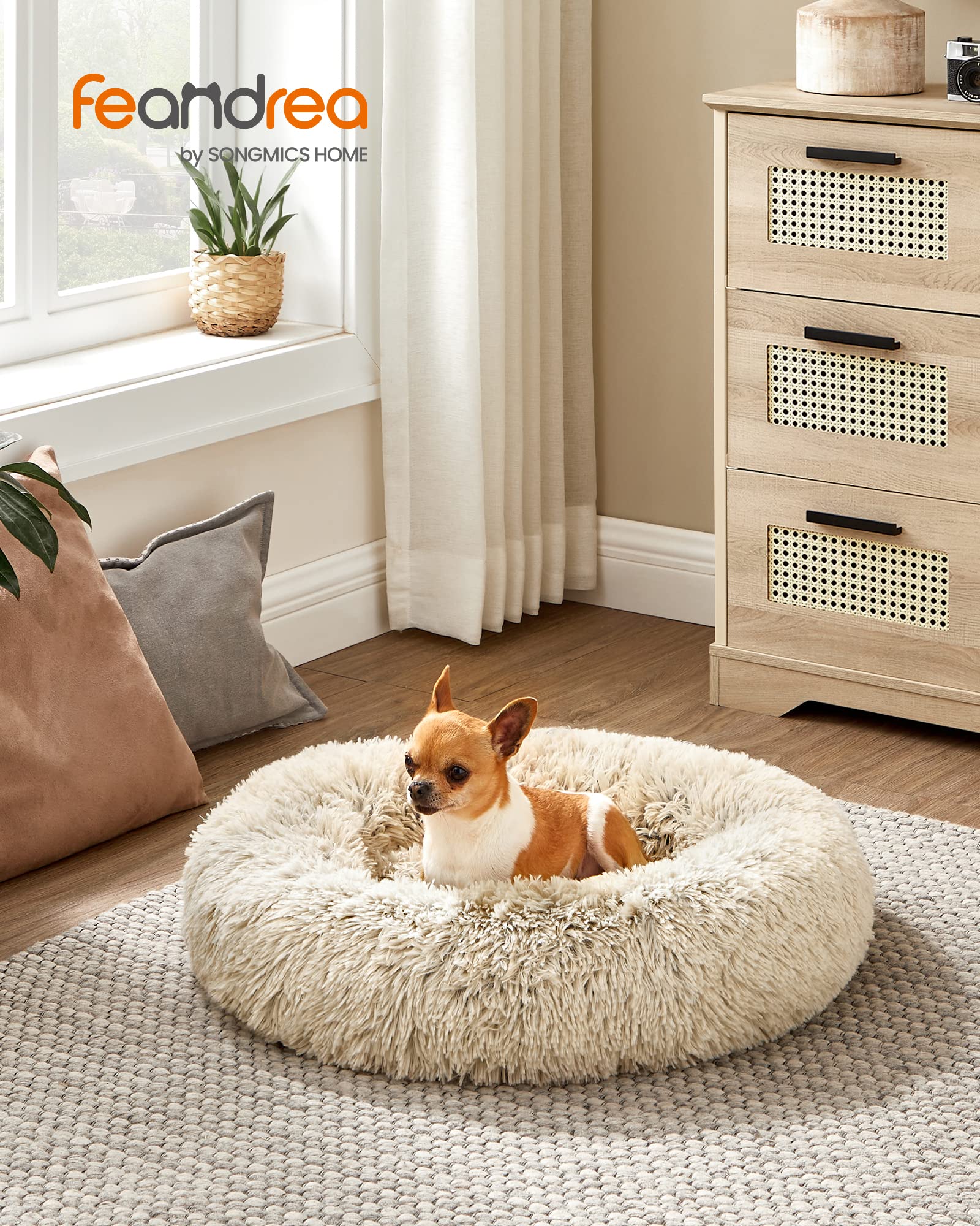 Foto 3 pulgar | Cama para Mascotas Feandrea para Perros y Gatos Pequeños 60 cm de Diámetro