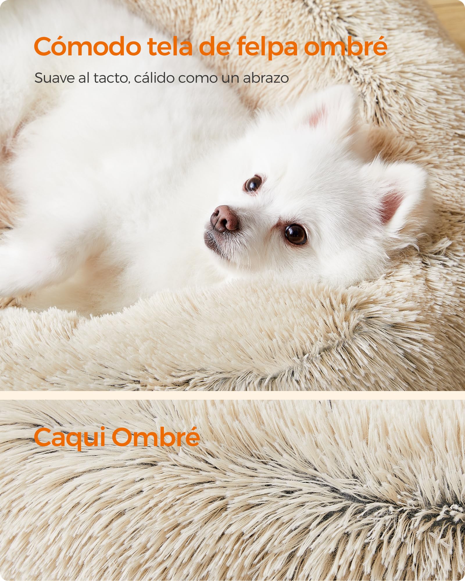 Foto 5 pulgar | Cama para Mascotas Feandrea para Perros y Gatos Pequeños 60 cm de Diámetro