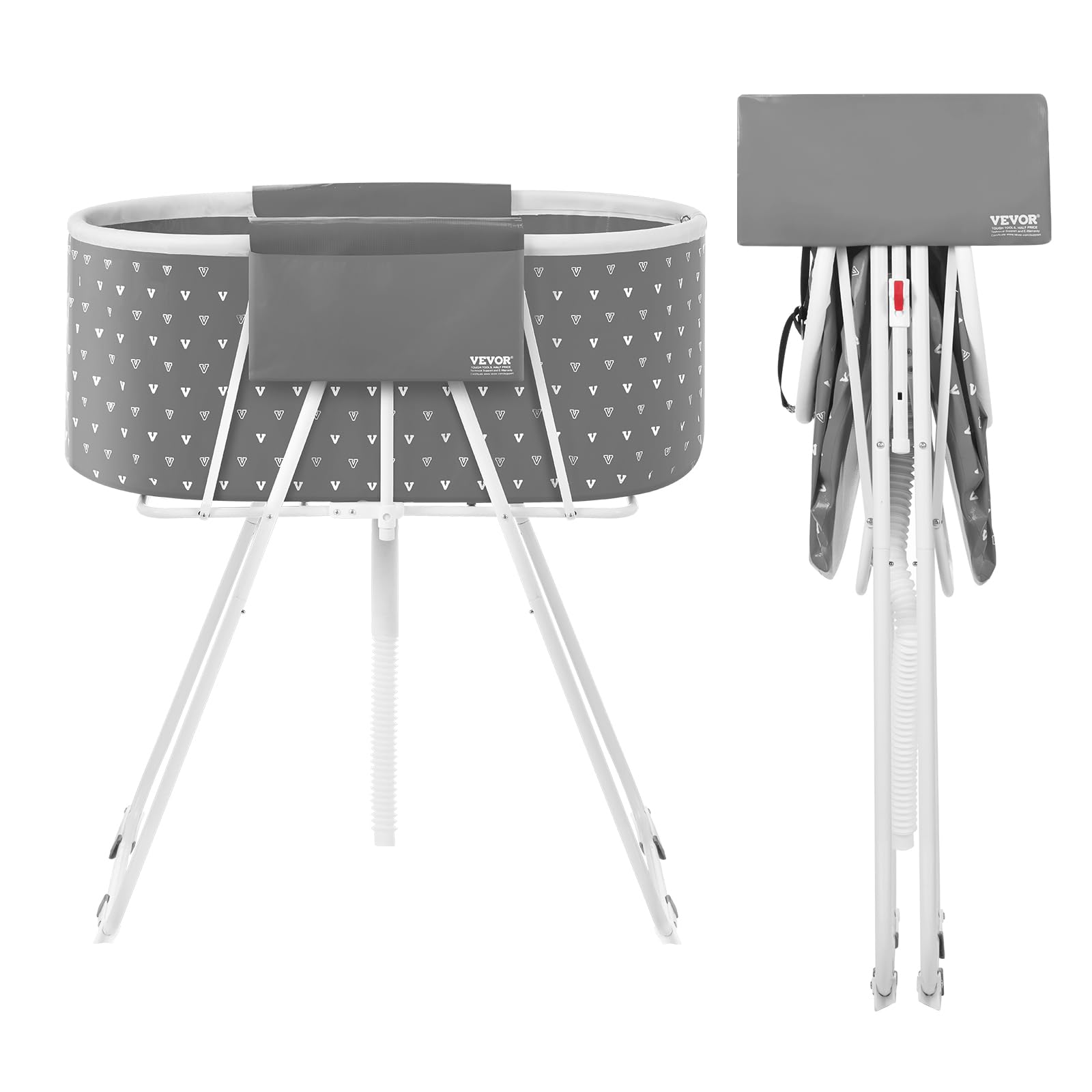Bañera Portátil Para Perros Vevor Elevada Y Plegable Gris - Venta Internacional.