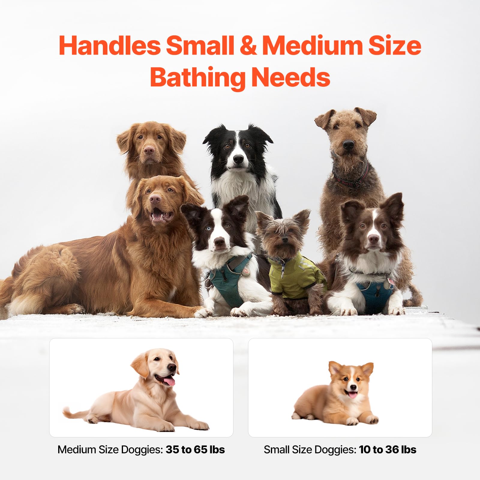 Foto 6 | Bañera Portátil Para Perros Vevor Elevada Y Plegable, Azul Claro - Venta Internacional.