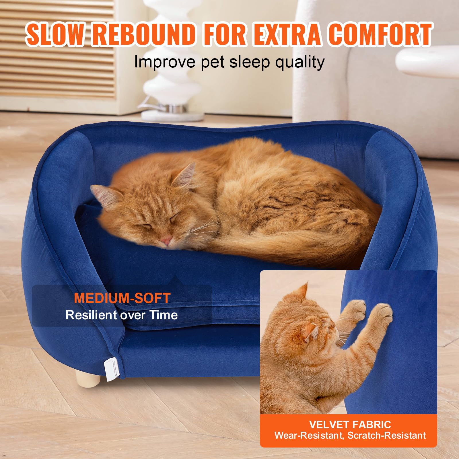 Foto 5 pulgar | Cama Para Perros Vevor, Suave Y Aterciopelada, Sofá Y Silla Para Mascotas Pequeñas - Venta Internacional.