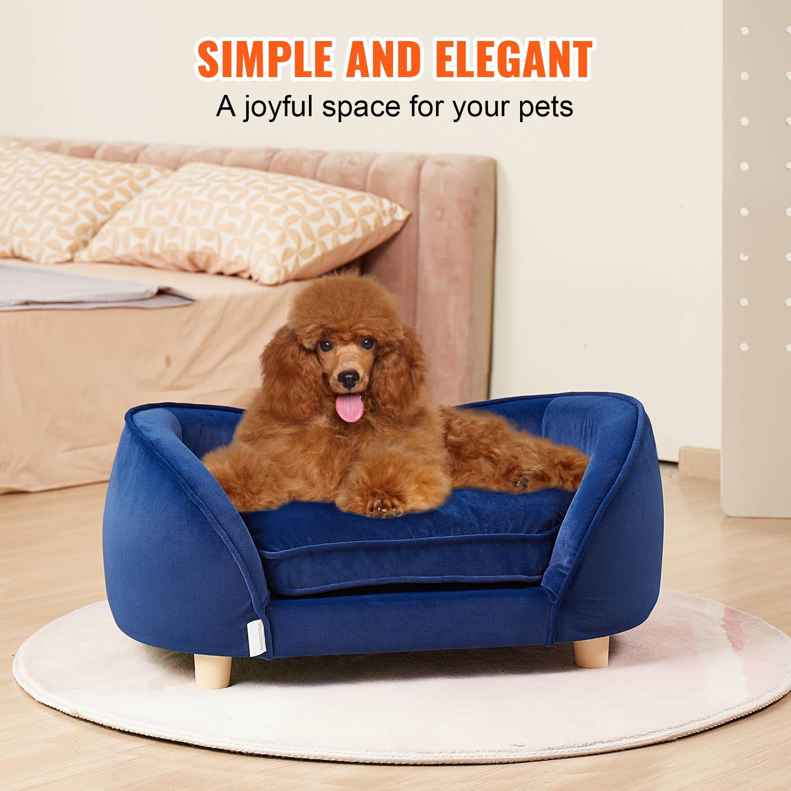 Foto 7 | Cama Para Perros Vevor, Suave Y Aterciopelada, Sofá Y Silla Para Mascotas Pequeñas - Venta Internacional.