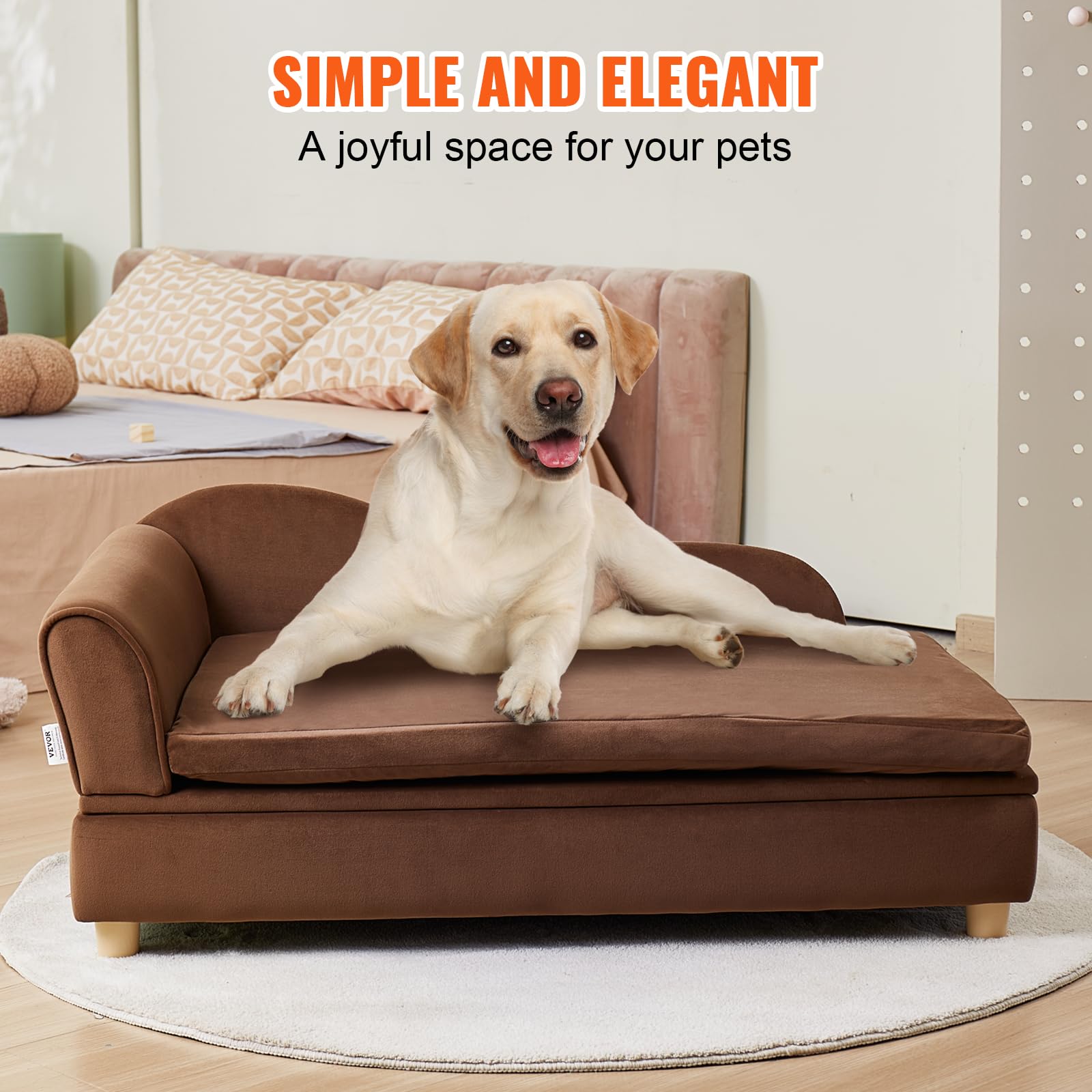 Foto 5 | Sofá Cama Vevor Para Mascotas, Tamaño Grande, Para Perros Y Gatos Pequeños, 27 Kg De Capacidad - Venta Internacional.