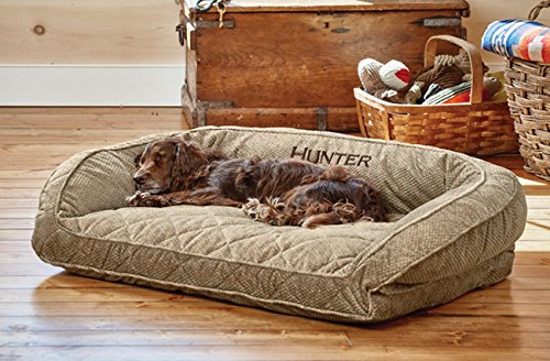 Foto 3 pulgar | Cama Para Perros Orvis Comfortfill-eco Bolster Plush Brown Tweed Med - Venta Internacional.