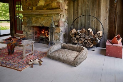Foto 4 | Cama Para Perros Orvis Comfortfill-eco Bolster De Felpa Rectangular, Grande - Venta Internacional.