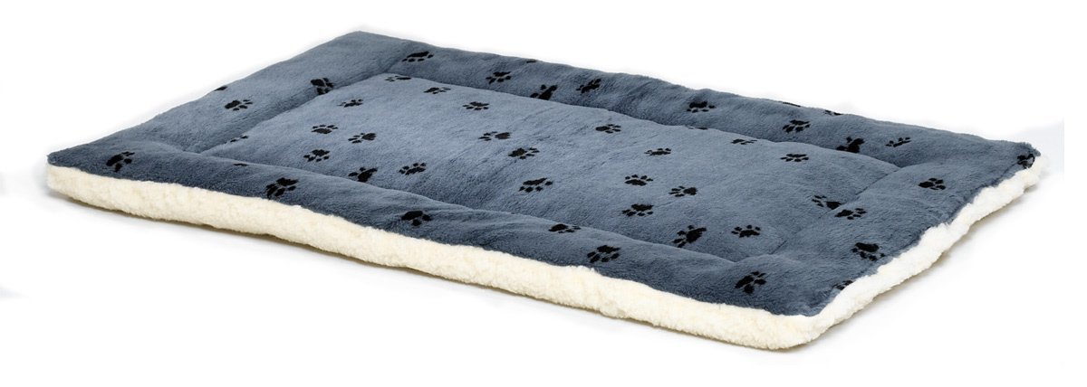 Cama Para Mascotas Midwest Homes For Pets Reversible Con Estampado De Patas Azul/blanco - Venta Internacional.