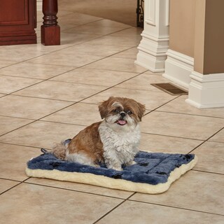 Foto 2 | Cama Para Mascotas Midwest Homes For Pets Reversible Con Estampado De Patas Azul/blanco - Venta Internacional.