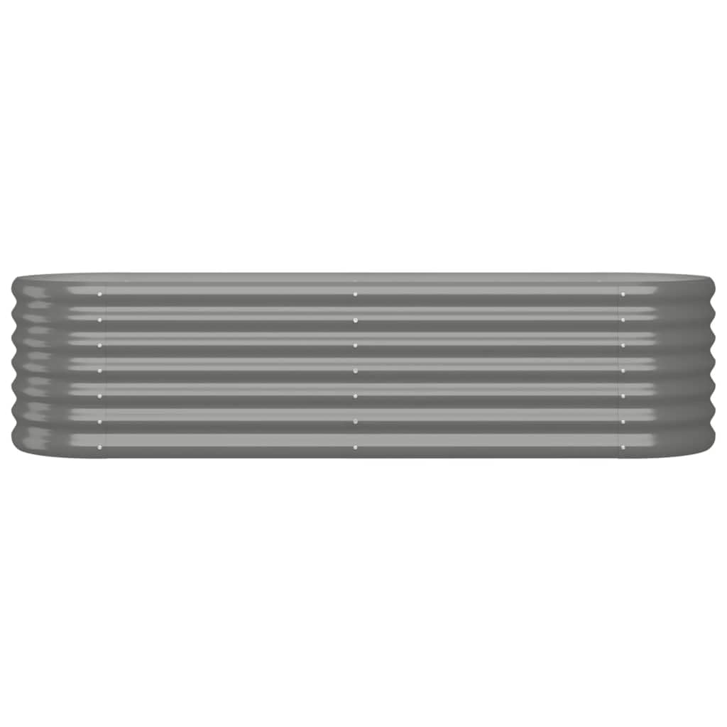 Foto 4 pulgar | Cama Elevada De Jardín Vidaxl De Acero Con Recubrimiento En Polvo Gris, 150 X 40 X 36 Cm - Venta Internacional.