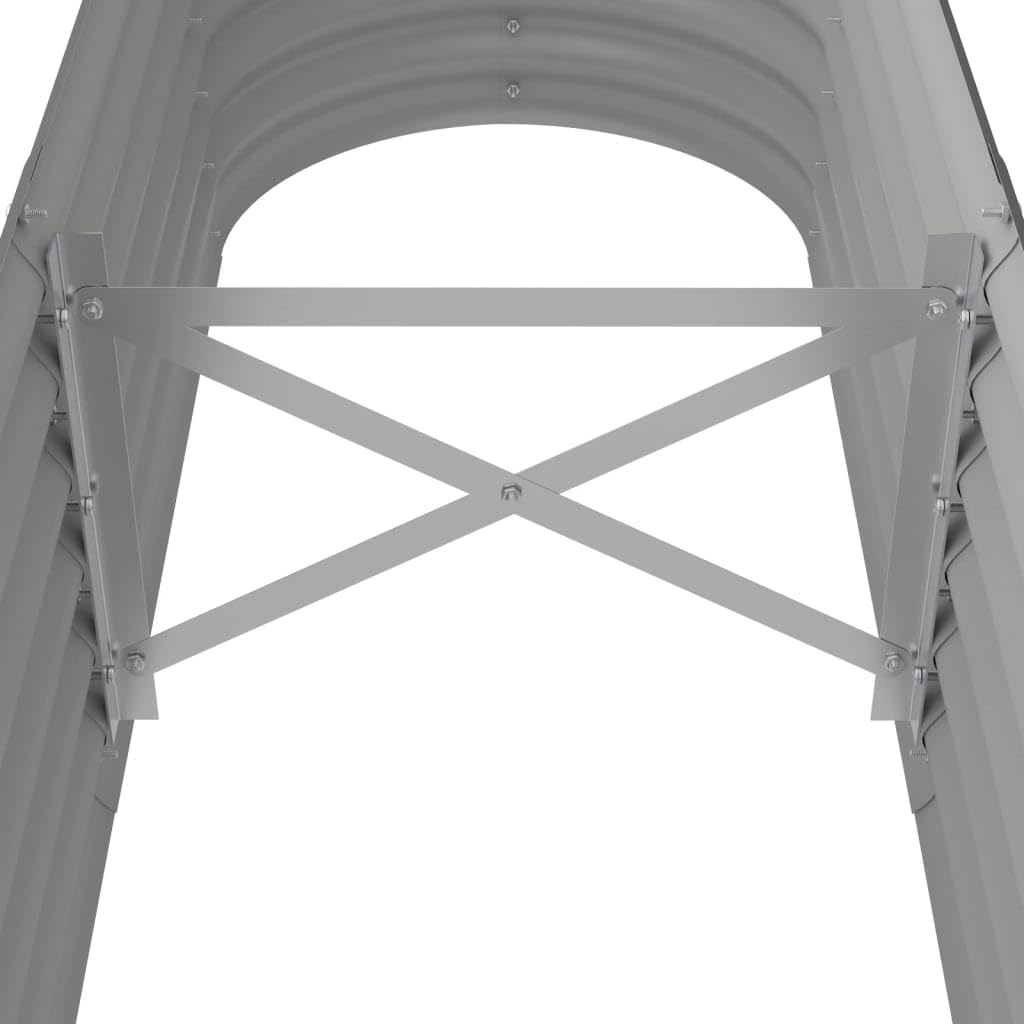 Foto 6 pulgar | Cama Elevada De Jardín Vidaxl De Acero Con Recubrimiento En Polvo Gris, 150 X 40 X 36 Cm - Venta Internacional.