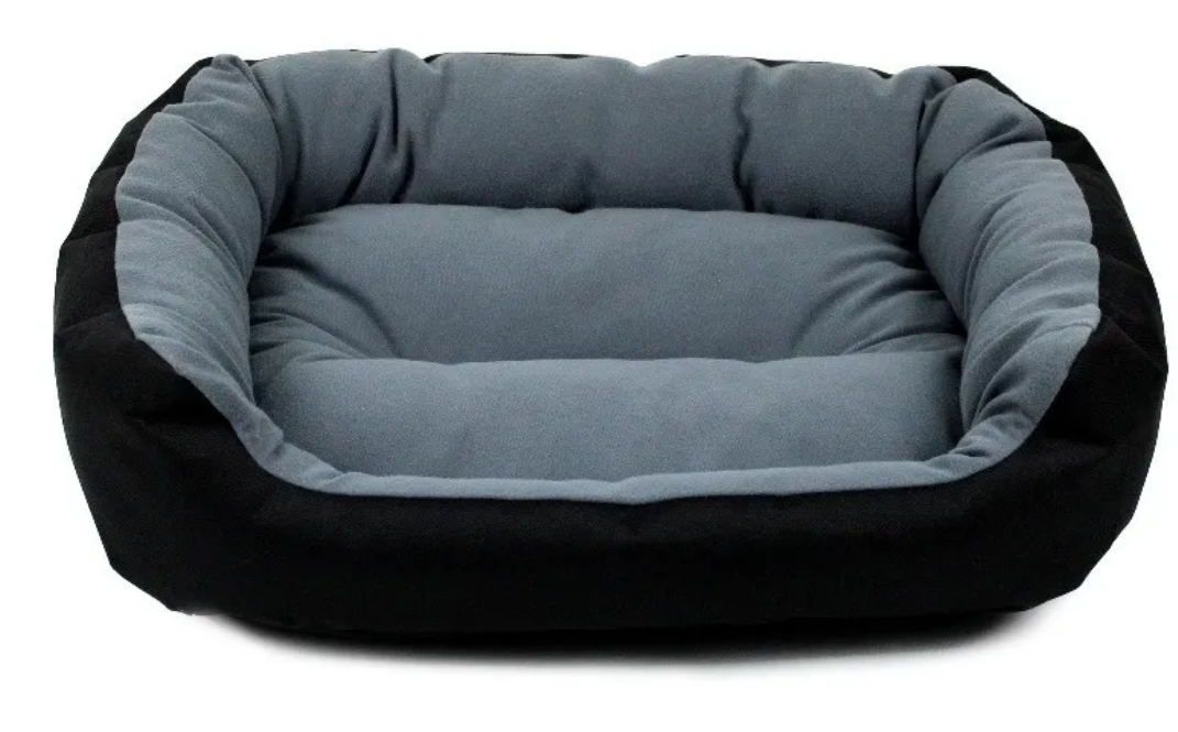 Cama Para Perro Pets Apparel Negra / Gris Chica Resistente