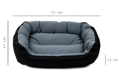 Foto 2 | Cama Para Perro Pets Apparel Negra / Gris Chica Resistente