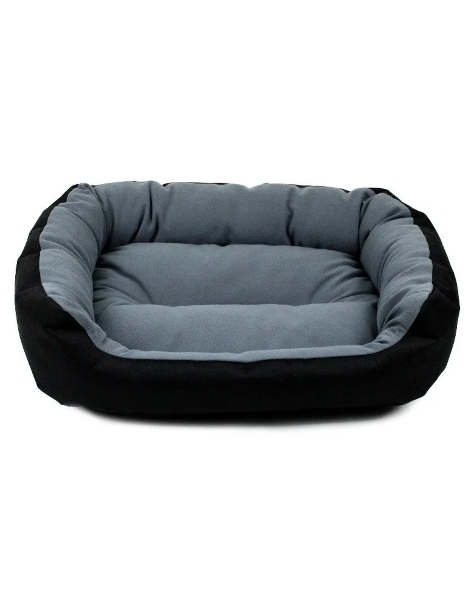 Cama Para Perro  Negra / Gris Chica Resistente
