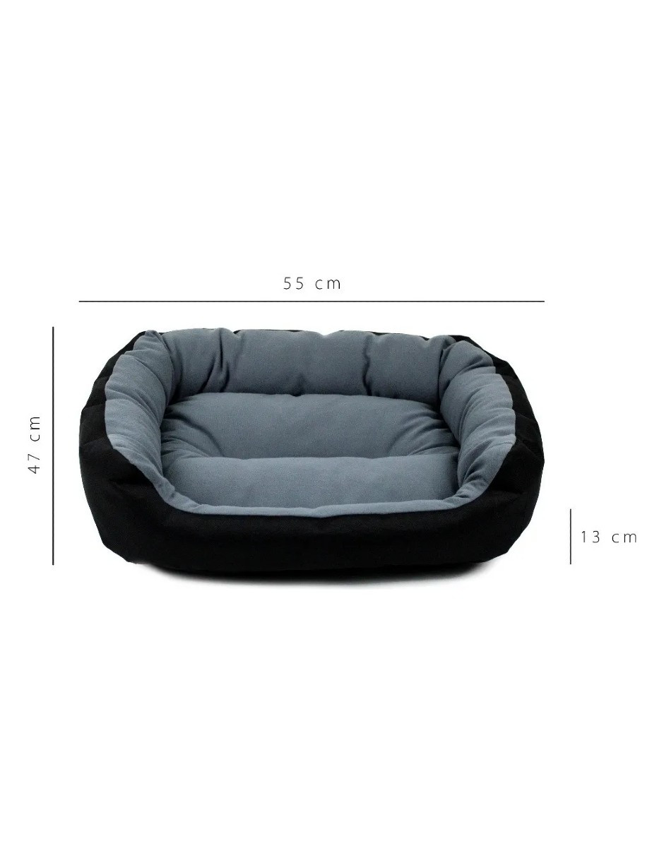 Foto 3 pulgar | Cama Para Perro  Negra / Gris Chica Resistente