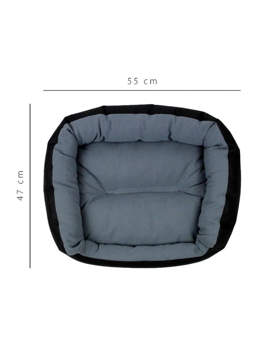Foto 4 pulgar | Cama Para Perro  Negra / Gris Chica Resistente
