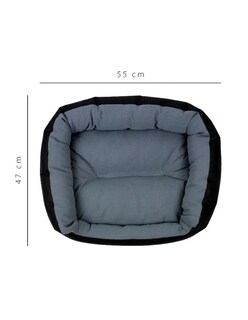 Foto 3 | Cama Para Perro Negra / Gris Chica Resistente