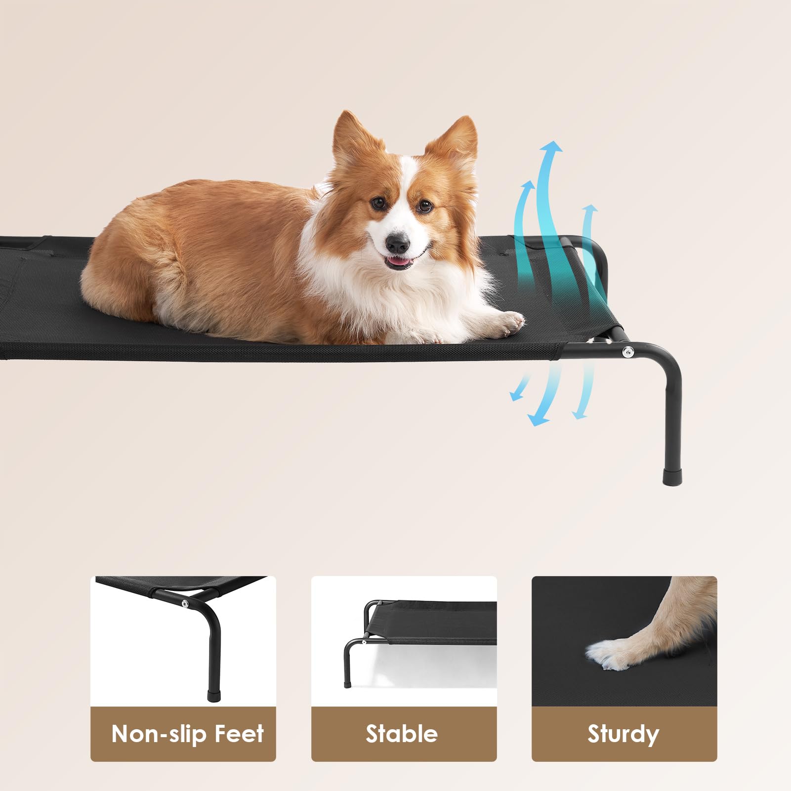 Foto 3 pulgar | Cuna Elevada Para Perros Eheyciga Para Perros Grandes De 35 A 125 Libras - Venta Internacional.