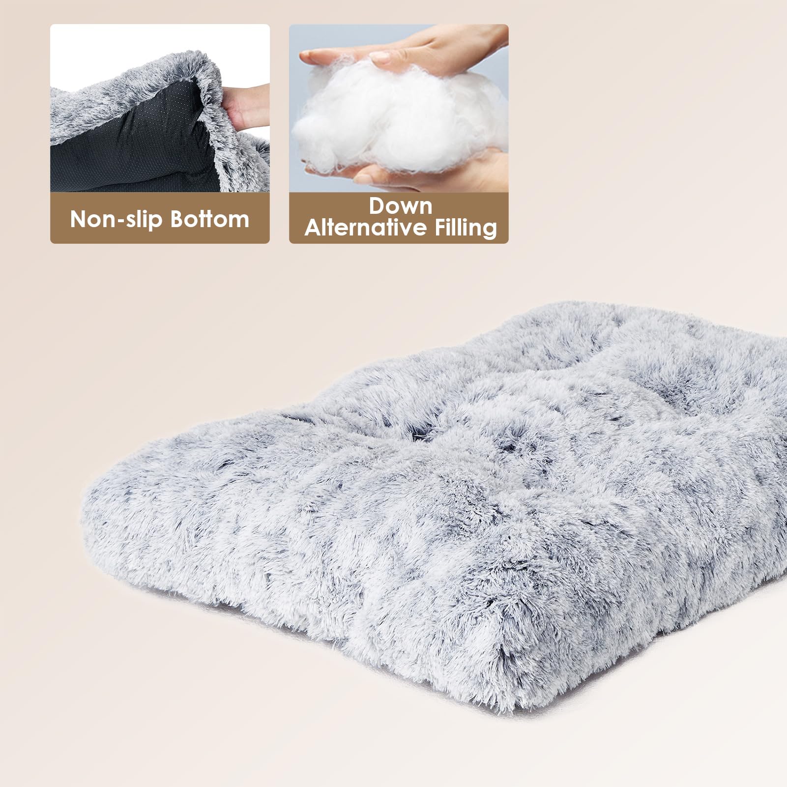 Foto 5 pulgar | Cama Para Perros Eheyciga, Mullida Y Esponjosa, De Piel Sintética Para Perros Grandes - Venta Internacional.