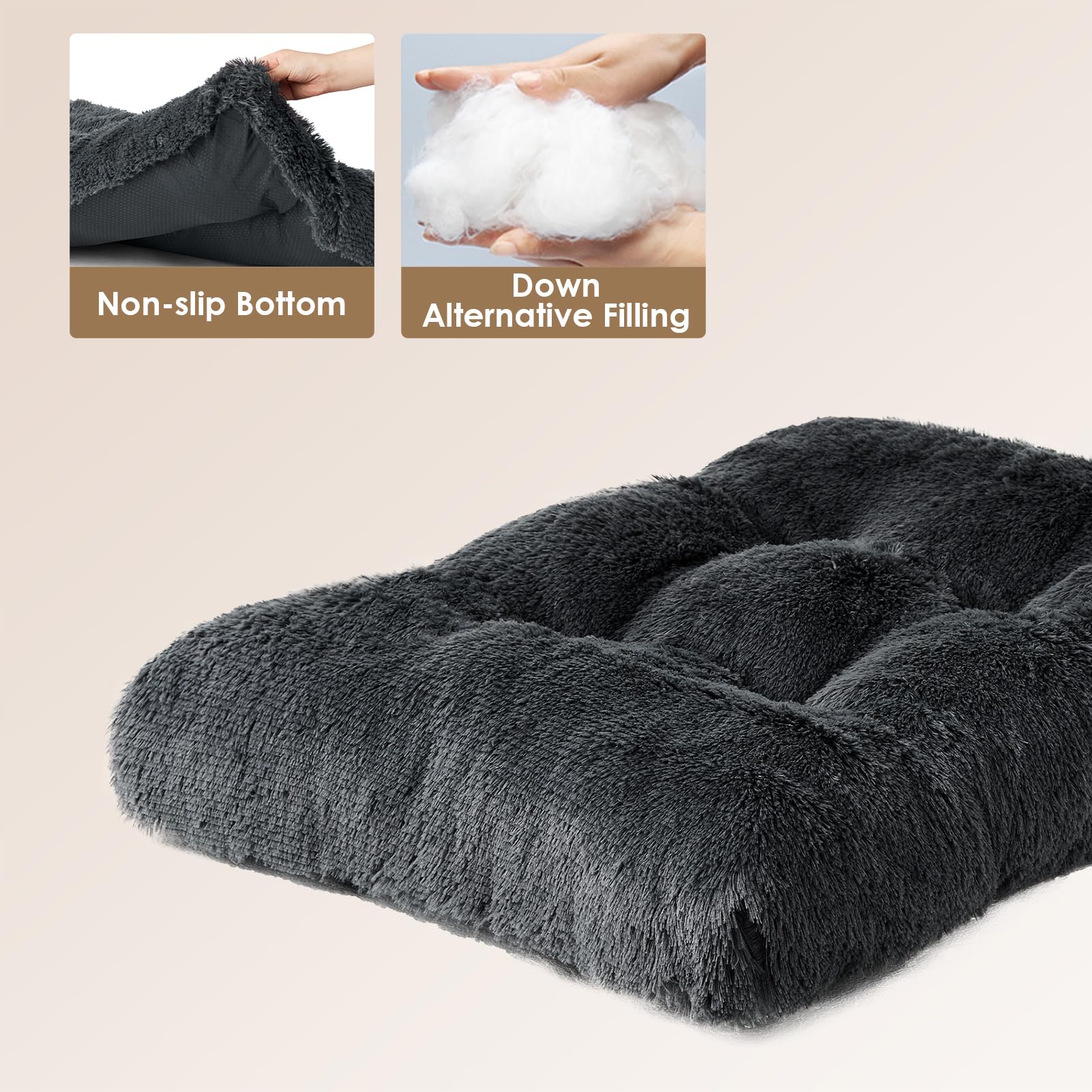 Foto 5 pulgar | Cama Tipo Jaula Para Perros Eheyciga, Mullida Y Esponjosa, De Piel Sintética Para Perros De Tamaño Xl - Venta Inte