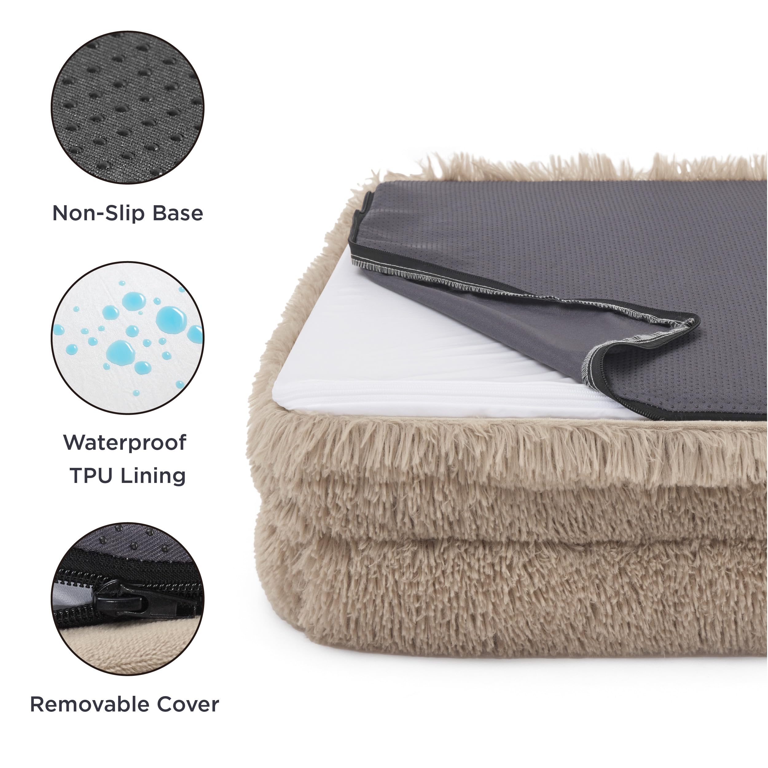 Foto 6 pulgar | Cama Ortopédica Bedsure Para Perros Medianos, Sofá Cama Para Perros, Calmante E Impermeable, Tamaño  - Venta Inter