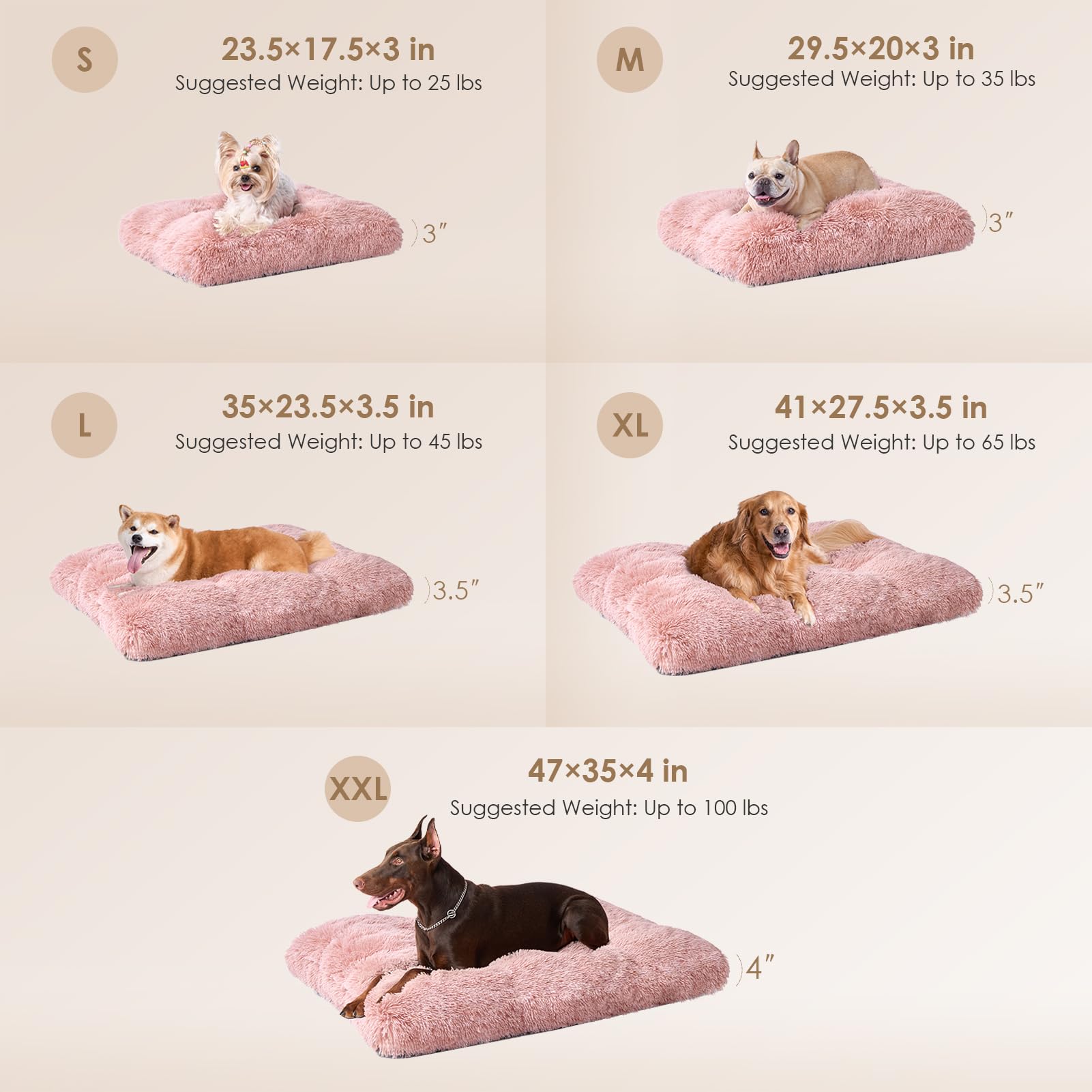 Foto 3 pulgar | Jaula Para Perros Eheyciga Fluffy Para Perros Extra Grandes, Color Rosa - Venta Internacional.
