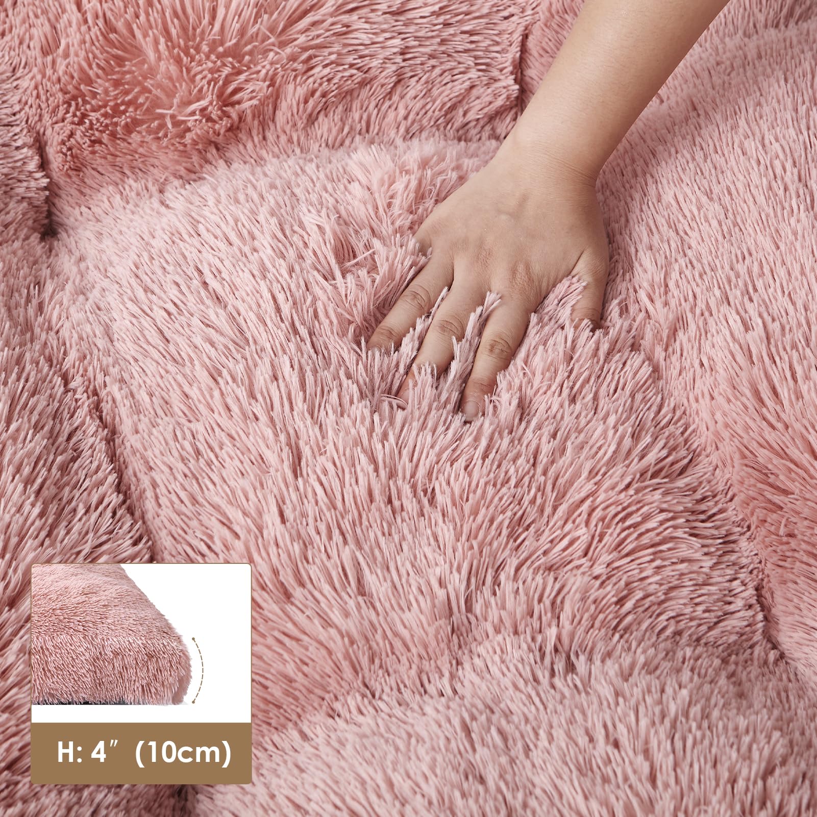 Foto 5 | Jaula Para Perros Eheyciga Fluffy Para Perros Extra Grandes, Color Rosa - Venta Internacional.