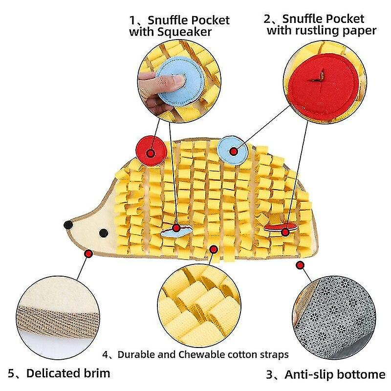 Foto 3 pulgar | Alfombrilla Snuffle Para Perros Con Forma De Erizo Pequeño Huoguo - Venta Internacional.
