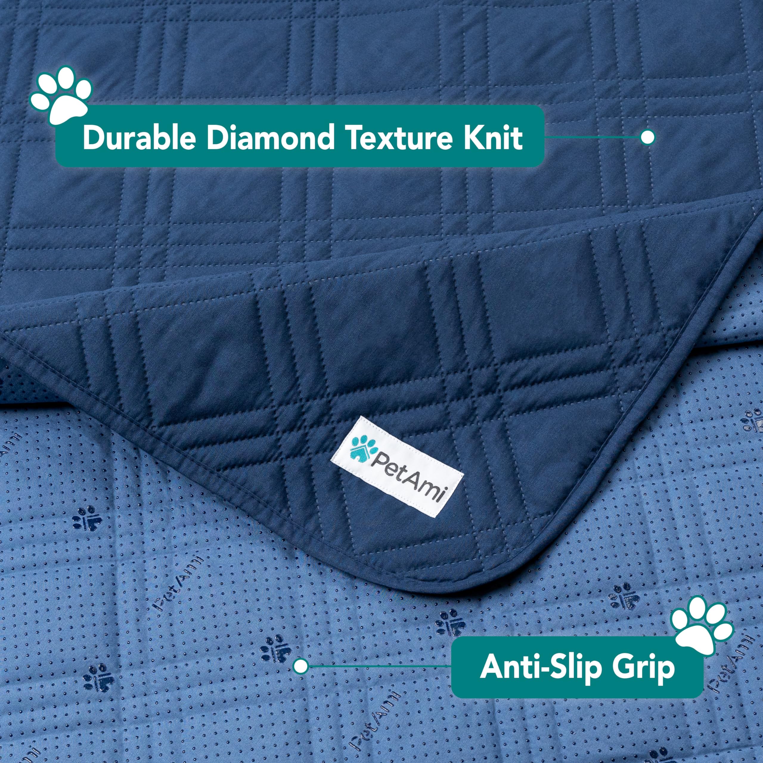 Foto 7 pulgar | Funda De Cama Impermeable Para Perros Petami 102x82 Azul - Venta Internacional.