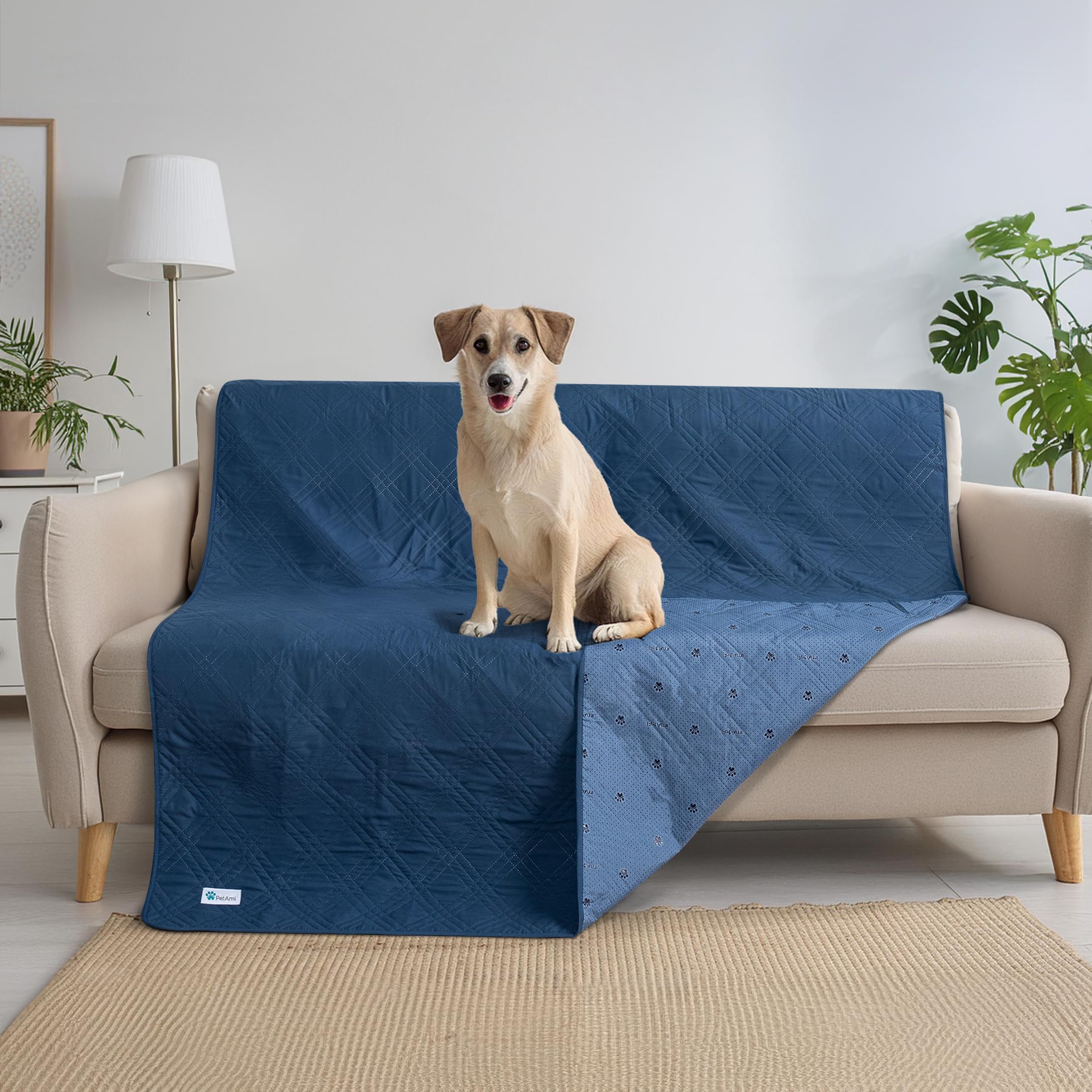 Foto 8 pulgar | Funda De Cama Impermeable Para Perros Petami 102x82 Azul - Venta Internacional.