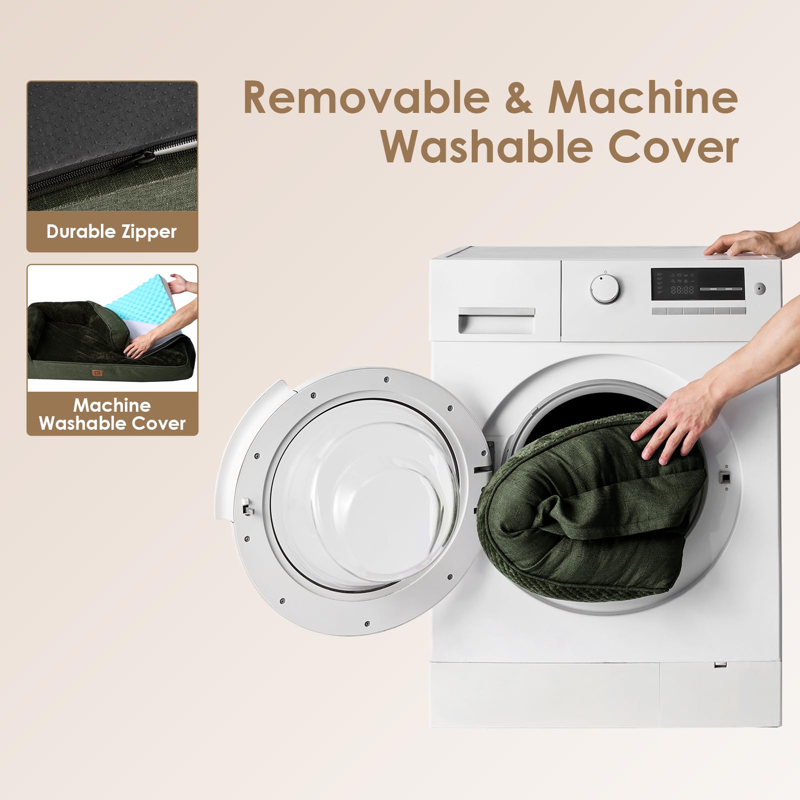 Foto 7 pulgar | Cama Para Perros Eheyciga, Ortopédica, De Espuma Viscoelástica, Grande, Impermeable - Venta Internacional.
