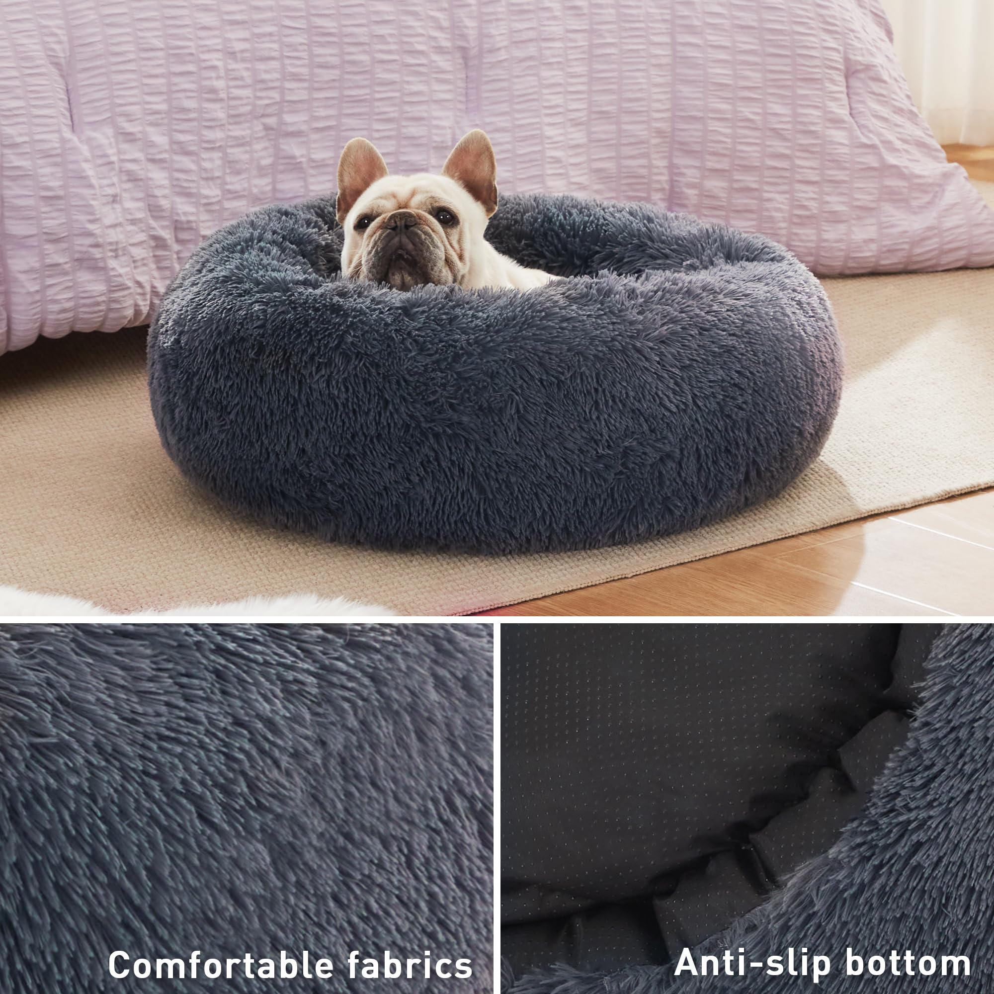 Foto 5 pulgar | Cat Bed Love's Cabin, Esponjosa, Gris Azulado, 20 Pulgadas, Para Gatos De Interior - Venta Internacional.