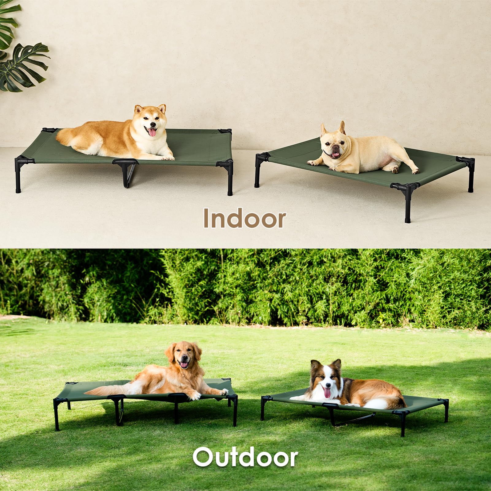 Foto 6 pulgar | Cuna Elevada Para Perros Eheyciga De 112 Cm Con Marco Para Perros Grandes - Venta Internacional.