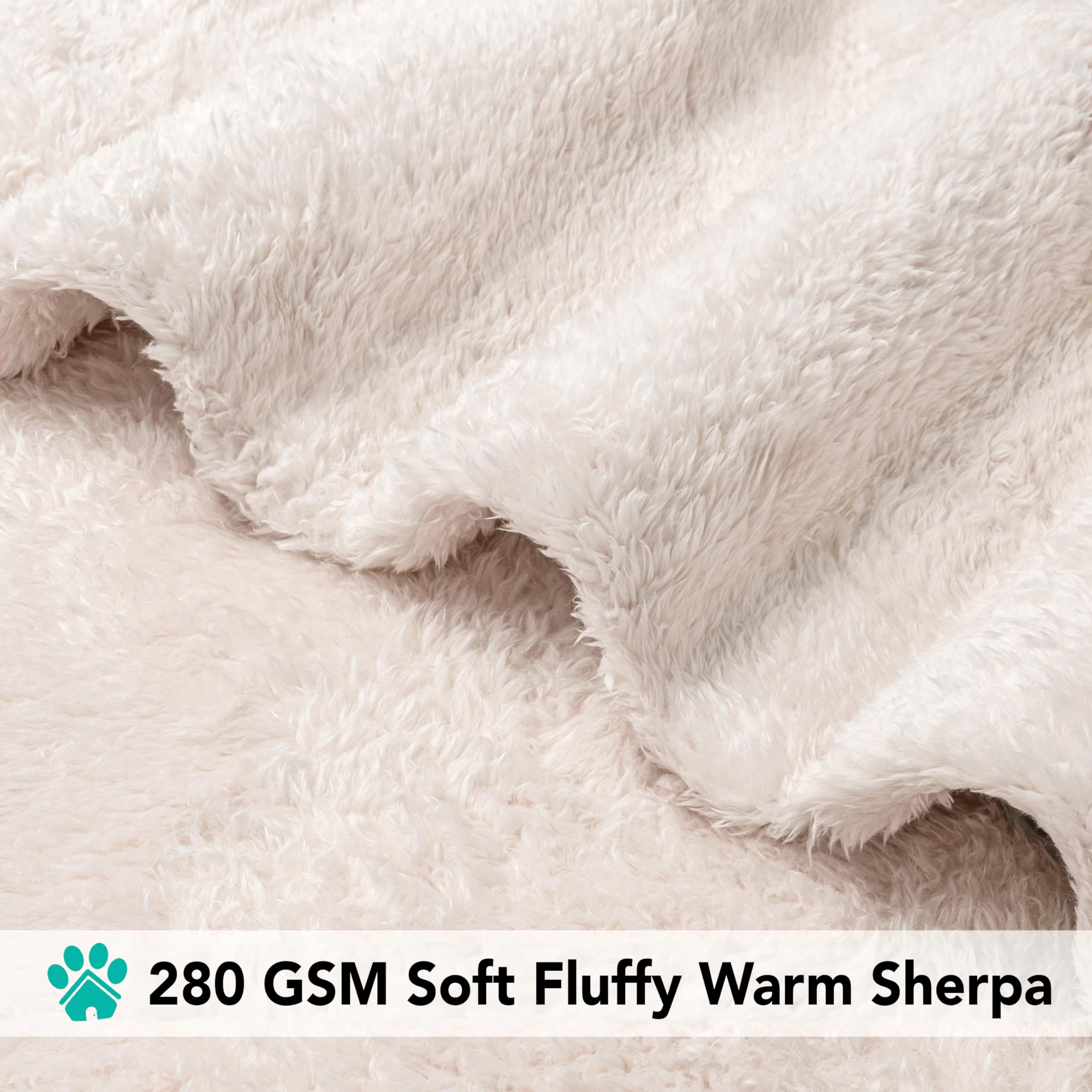 Foto 5 pulgar | Manta Para Perros Petami Fluffy, Suave Forro Polar Sherpa De Color Beige, 24 X 32 Pulgadas - Venta Internacional.