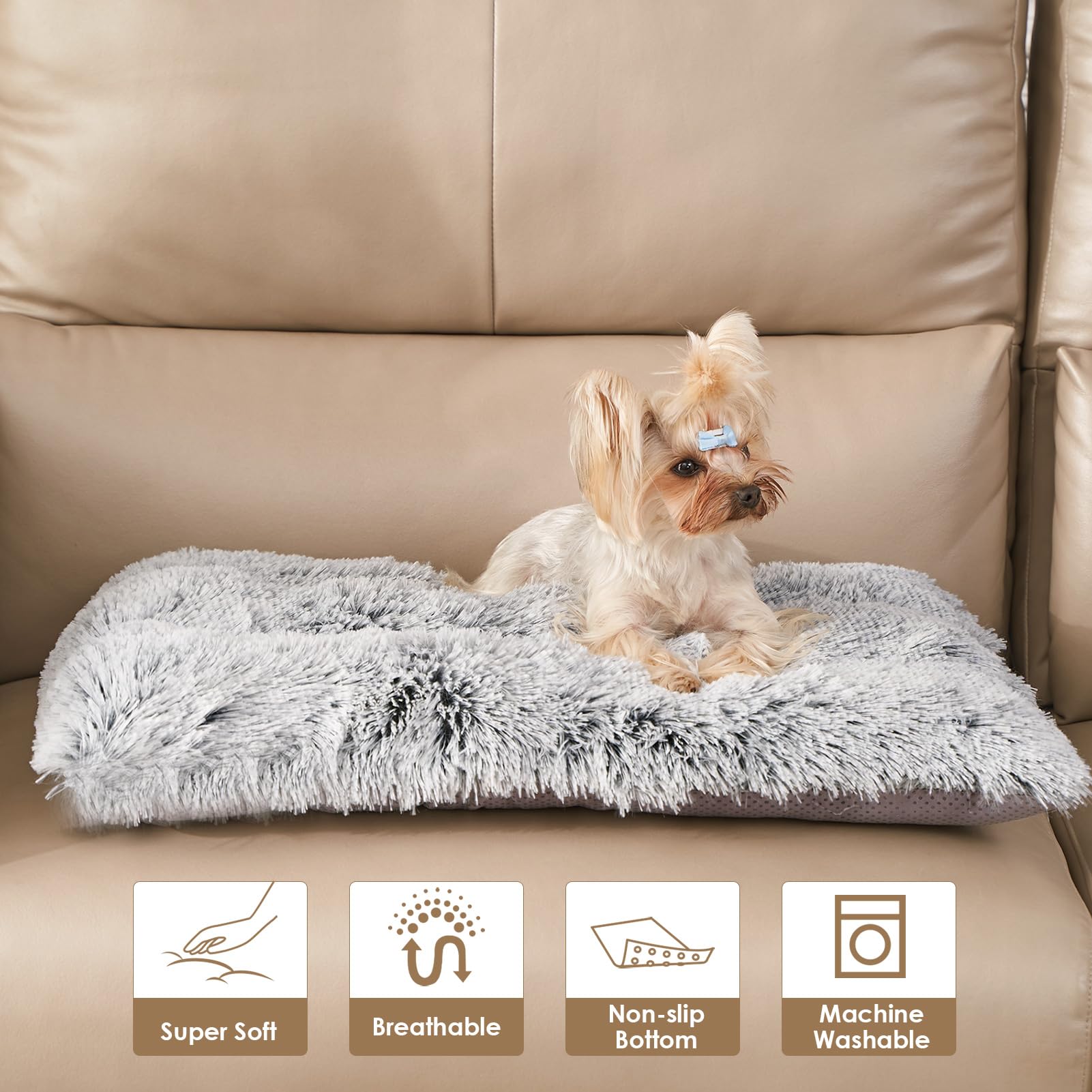Foto 8 pulgar | Cama Para Perros Eheyciga, Mullida Y Esponjosa, De Piel Sintética Para Perros Pequeños - Venta Internacional.