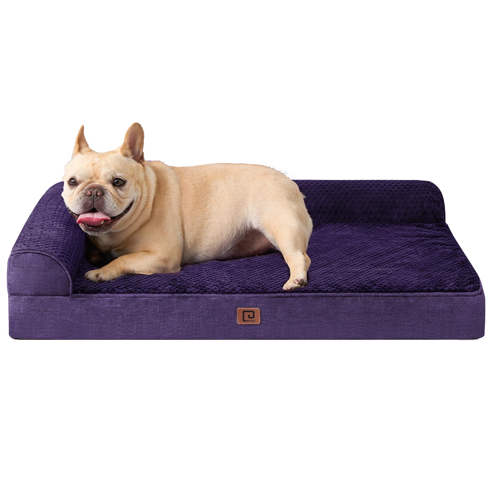 Foto 2 pulgar | Cama Ortopédica De Espuma Viscoelástica Para Perros Medianos Eheyciga, Color Morado - Venta Internacional.