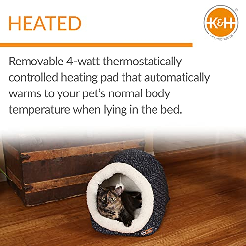 Foto 4 | Cama Para Gatos K&h Pet Products Thermo-pet Cave Heated Navy - Venta Internacional.