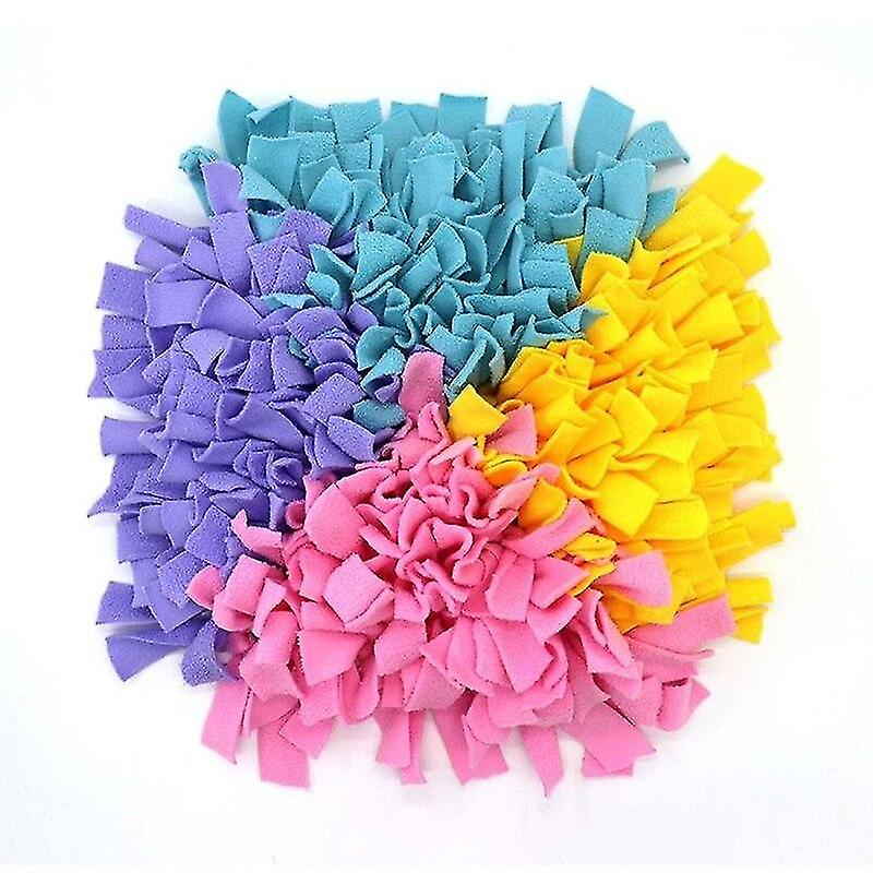 Alfombrilla Para Mascotas Huoguo, Tela De Colores Contrastantes, Con Tiras Cuadradas - Venta Internacional.