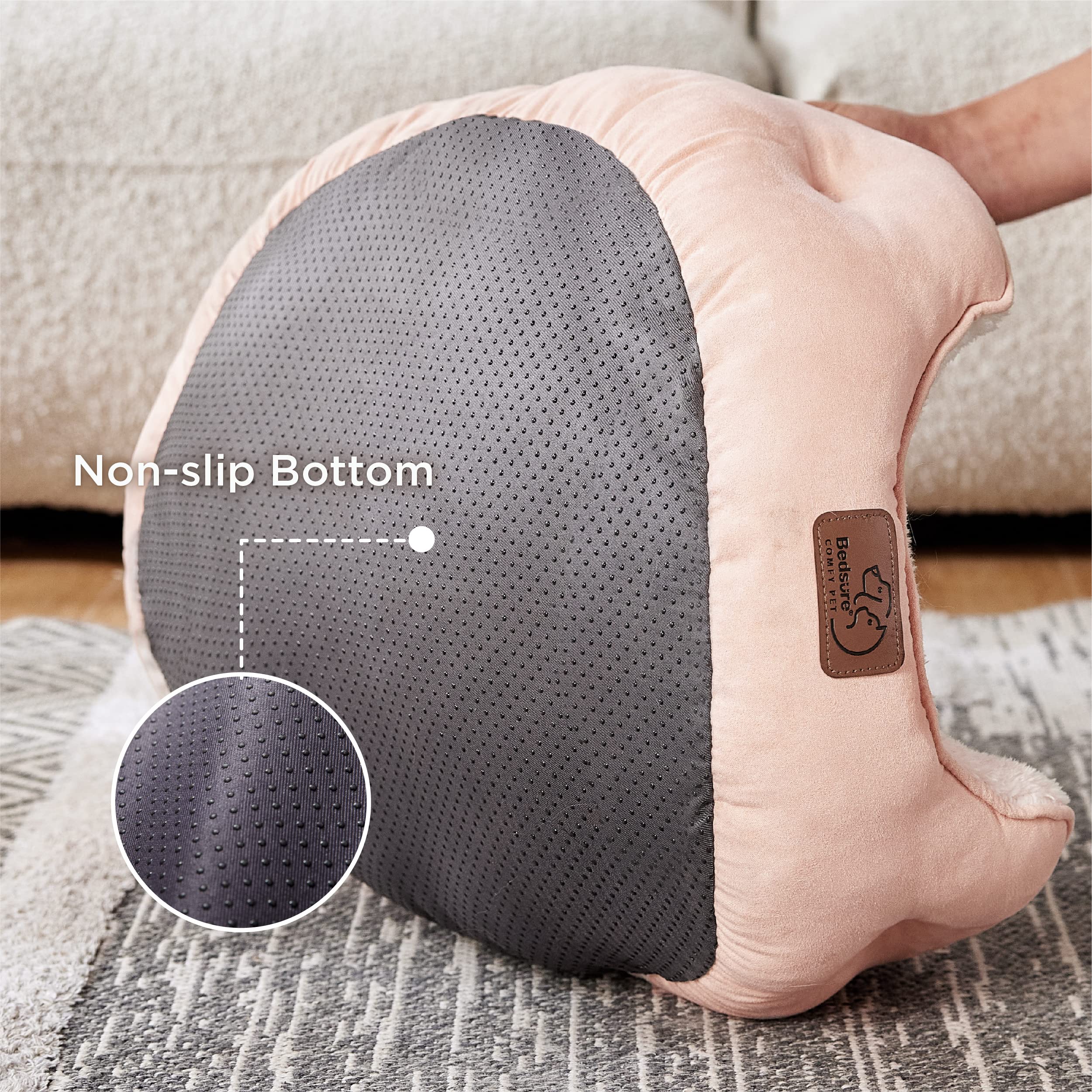 Foto 3 | Cama Para Mascotas Para Perros Y Gatos Pequeños, Lavable, 50 Cm, Rosa - Venta Internacional.