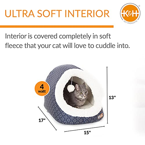 Foto 2 | Cama Para Gatos K&h Pet Products Thermo-pet Cave Heated Grey - Venta Internacional.
